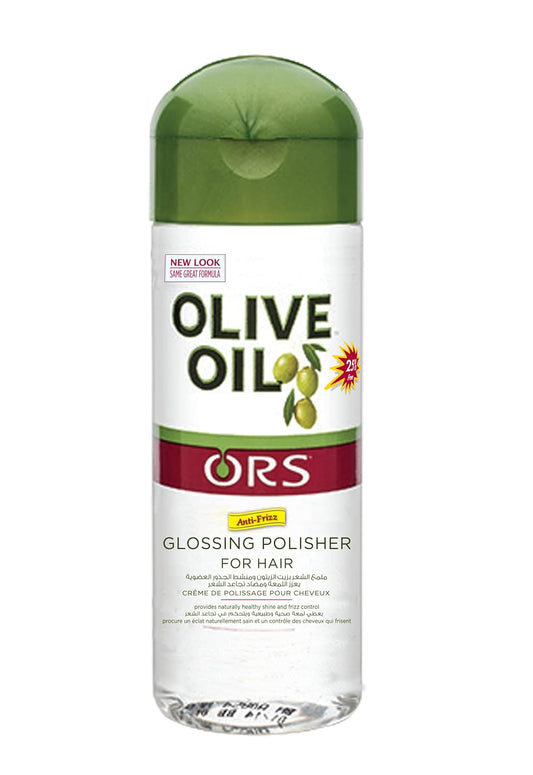 ORS Olive Oil Glossing Polisher For Hair (187mL) | Anti-Frizz | Provides Naturally Healthy Shine and Frizz Control