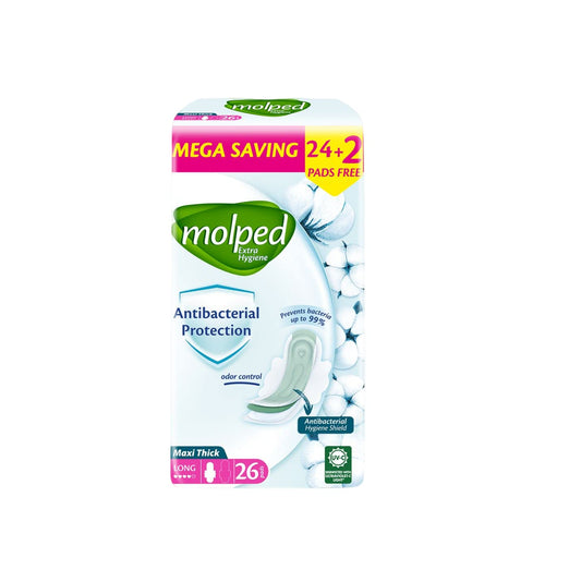 Molped Extra Hygiene - Eco Pack - Long - 26 Pads