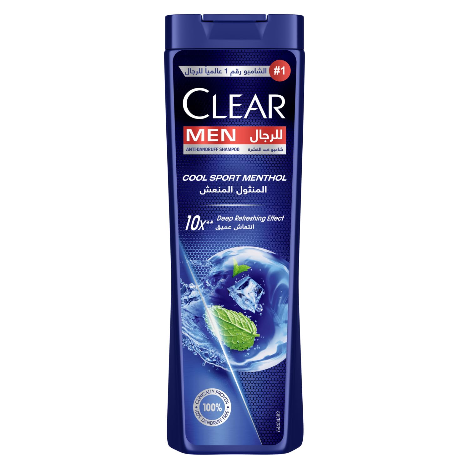 CLEAR Men Anti-dandruff Shampoo Cool Sport Menthol, 10x Deep Cooling with Ultra Performance Formula, 360ML