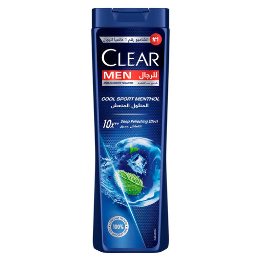 CLEAR Men Anti-dandruff Shampoo Cool Sport Menthol, 10x Deep Cooling with Ultra Performance Formula, 360ML