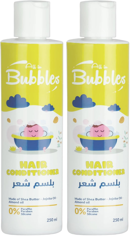 Bubbles Baby Hair Conditioner 250ml (0% Paraffin 0% Paraben 0% Silicone) (Pack of 2)