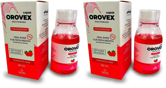 macro Orovex (Strawberry) Mouthwash 120 ml (Pack of 2)