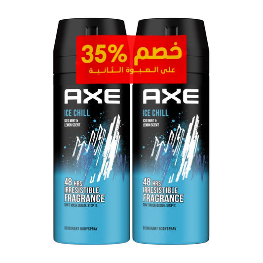 AXE Body Spray For Men Ice Chill 150ML Pack Of Two