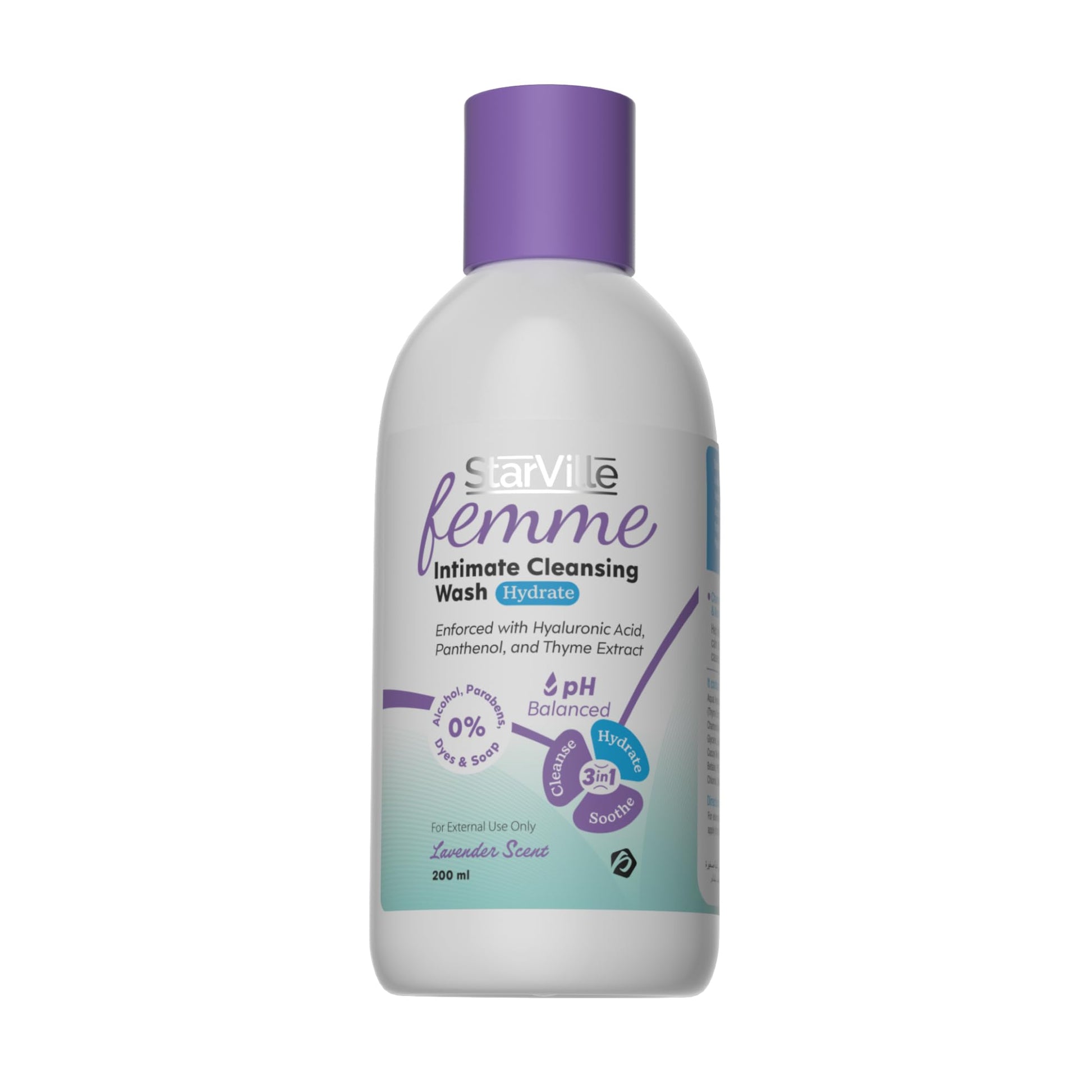 Starville Femme Intimate Cleansing Wash Hydrate 200 ml