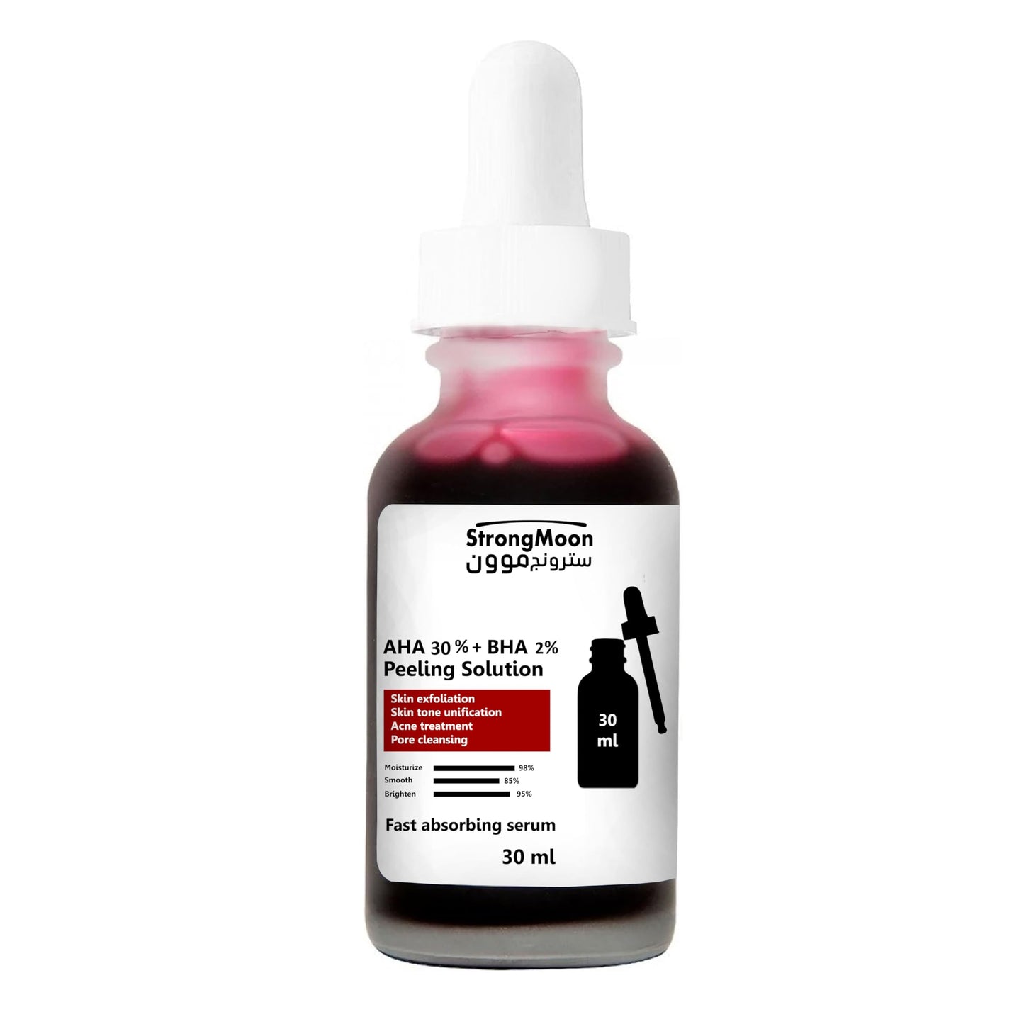 Strong Moon AHA 30% & BHA 2% Acid Exfoliating Serum for Face - 30ml