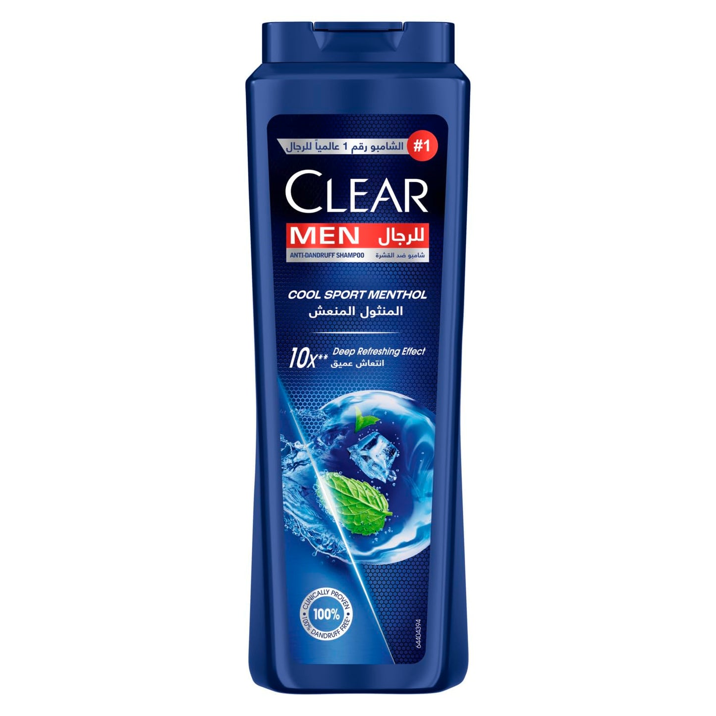 CLEAR Men Anti-dandruff Shampoo Cool Sport Menthol, 10x Deep Cooling with Ultra Performance Formula, 600ML