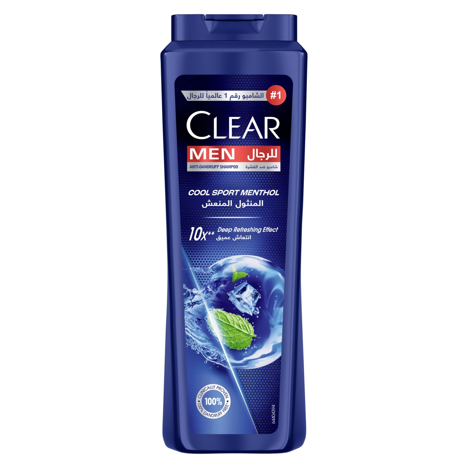 CLEAR Men Anti-dandruff Shampoo Cool Sport Menthol, 10x Deep Cooling with Ultra Performance Formula, 600ML