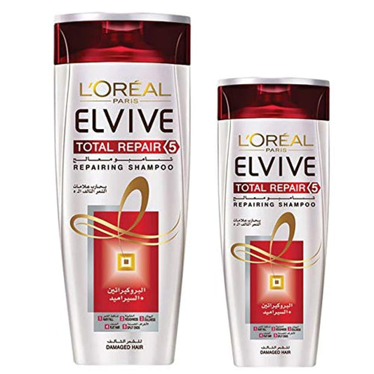 Loreal Elvive Total Repair 5 Shampoo - 400 ml+200 ml
