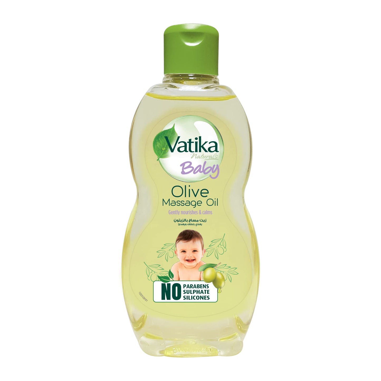 Vatika Naturals Baby Massage Oil (100mL) | Enriched With Olive Extracts | Gentle Nourishment for Baby | Dermatologically Tested and Proven | No Harsh Chemicals