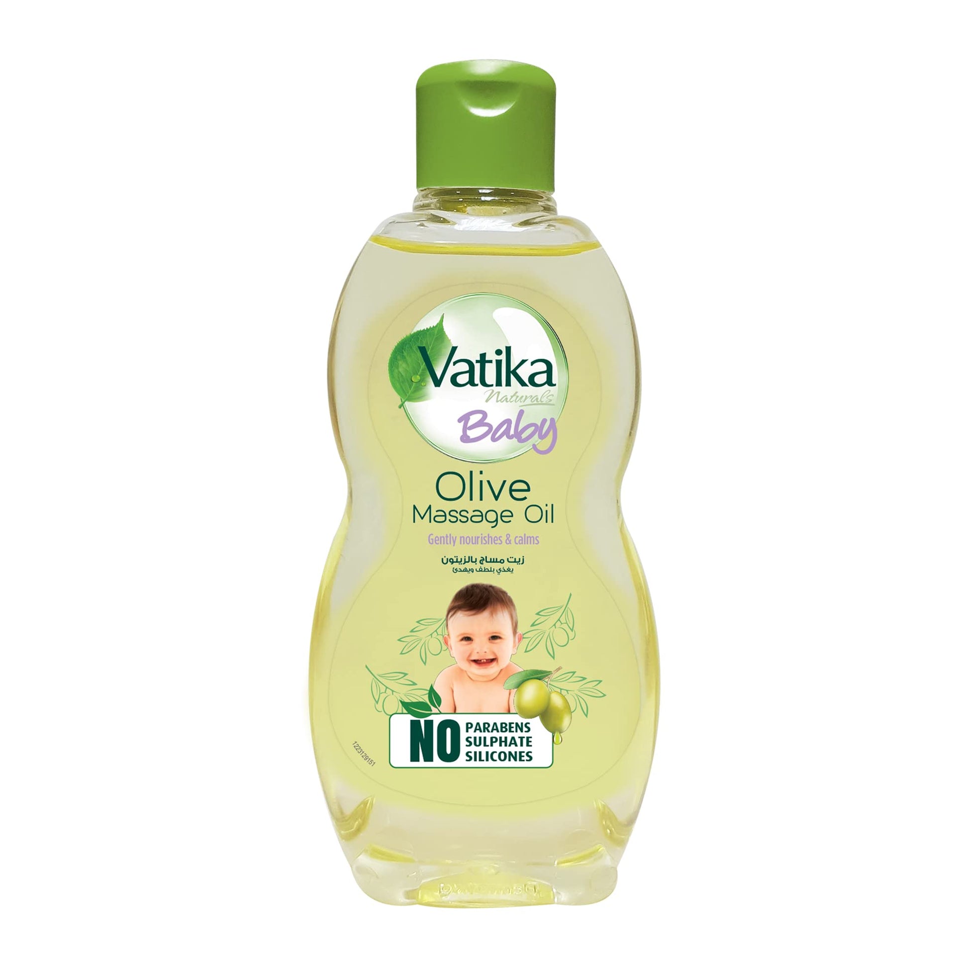 Vatika Naturals Baby Massage Oil (100mL) | Enriched With Olive Extracts | Gentle Nourishment for Baby | Dermatologically Tested and Proven | No Harsh Chemicals