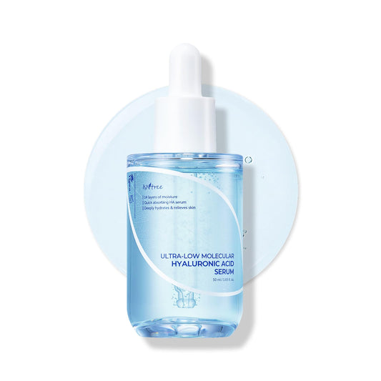 IsNtree Ultra-low Molecular Hyaluronic acid Serum 50ml 1.69 fl.oz. | Quick absorbing Hyaluronic acid serum | Deeply hydrates and smoothens the skin