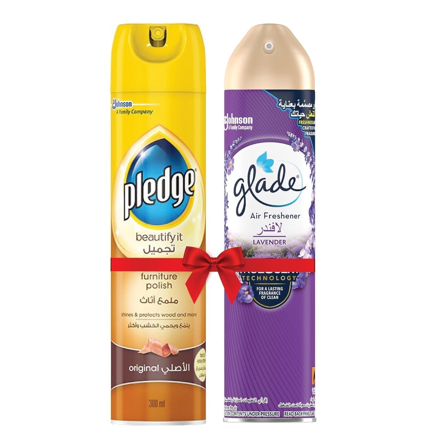 Glade Pledge 1 original furniture polish - 300 ml + 1 Glade lavender air freshener - 300 ml @20% Discount