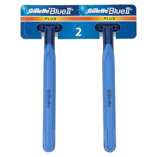 Gillette Blue ii plus razors, 2 pieces