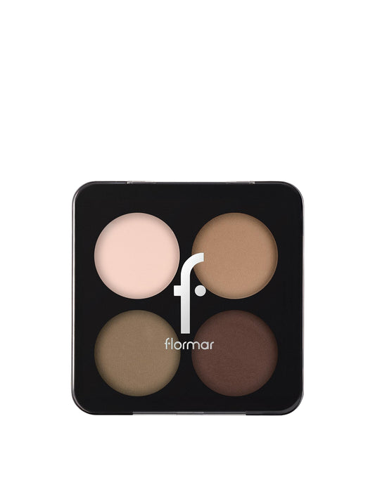 Flormar Color Eyeshadow Palette 8 g, 004 Swiss Chocolate