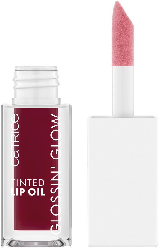 Catrice Glossin' Glow Tinted Lip Oil, Lip Gloss, No. 070, Red, Nourishing, Colouring Effect, with Oils, Natural, Vegan, No Preservatives, No Parabens, No Microplastic Particles, Pack of 1 (4 ml)