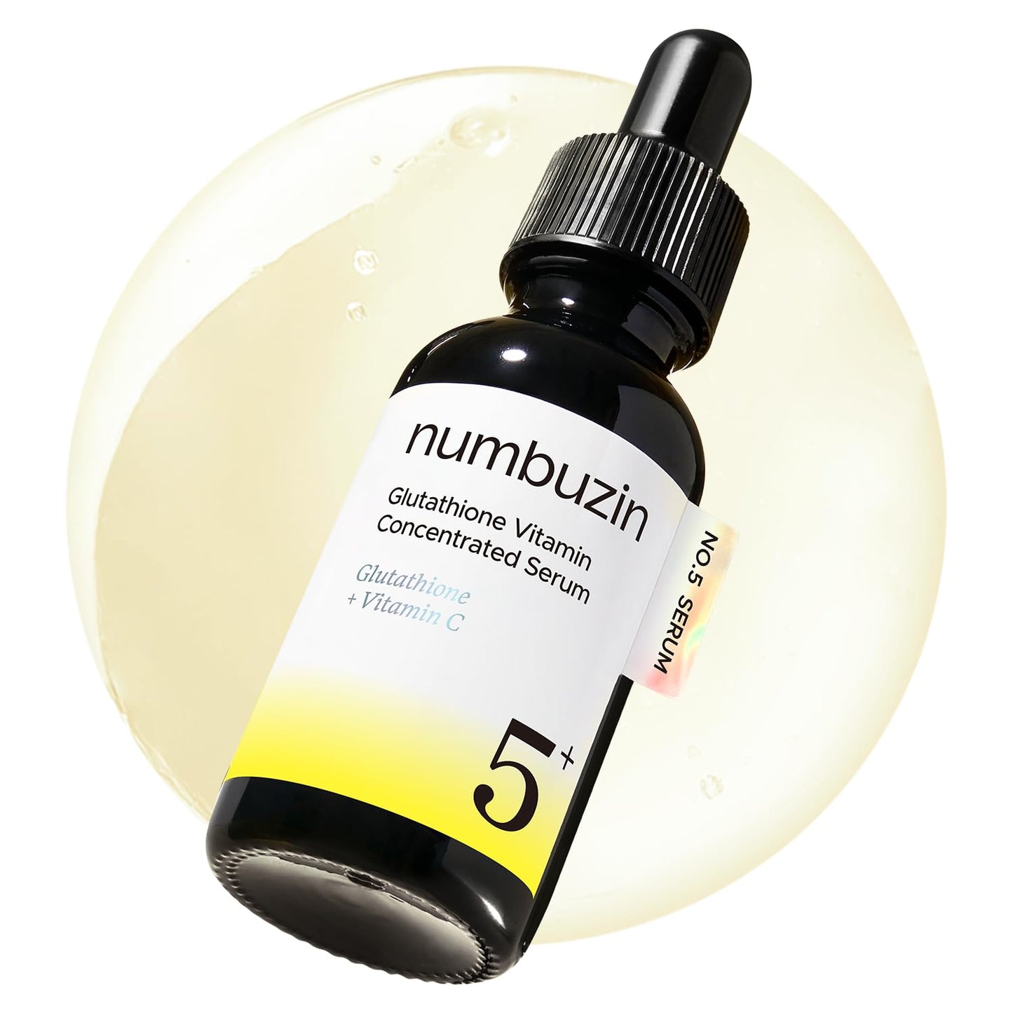 numbuzin No.5 Vitamin Concentrated Serum | Glutathione & Vitamin Serum, Dark Spot, Korean Skincare 1.01fl.oz/30ml