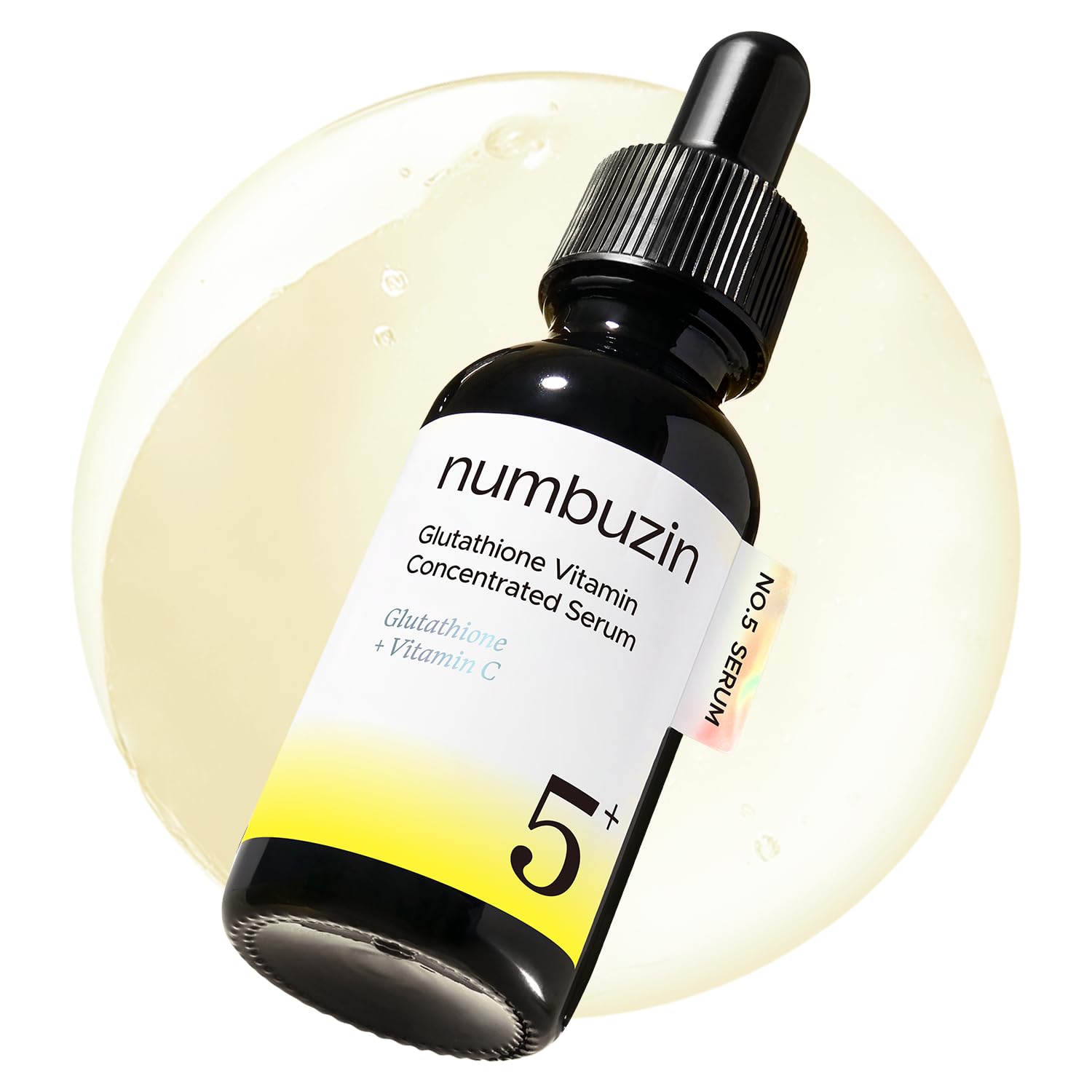 numbuzin No.5 Vitamin Concentrated Serum | Glutathione & Vitamin Serum, Dark Spot, Korean Skincare 1.01fl.oz/30ml