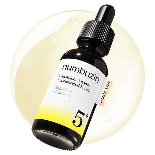 numbuzin No.5 Vitamin Concentrated Serum | Glutathione & Vitamin Serum, Dark Spot, Korean Skincare 1.01fl.oz/30ml