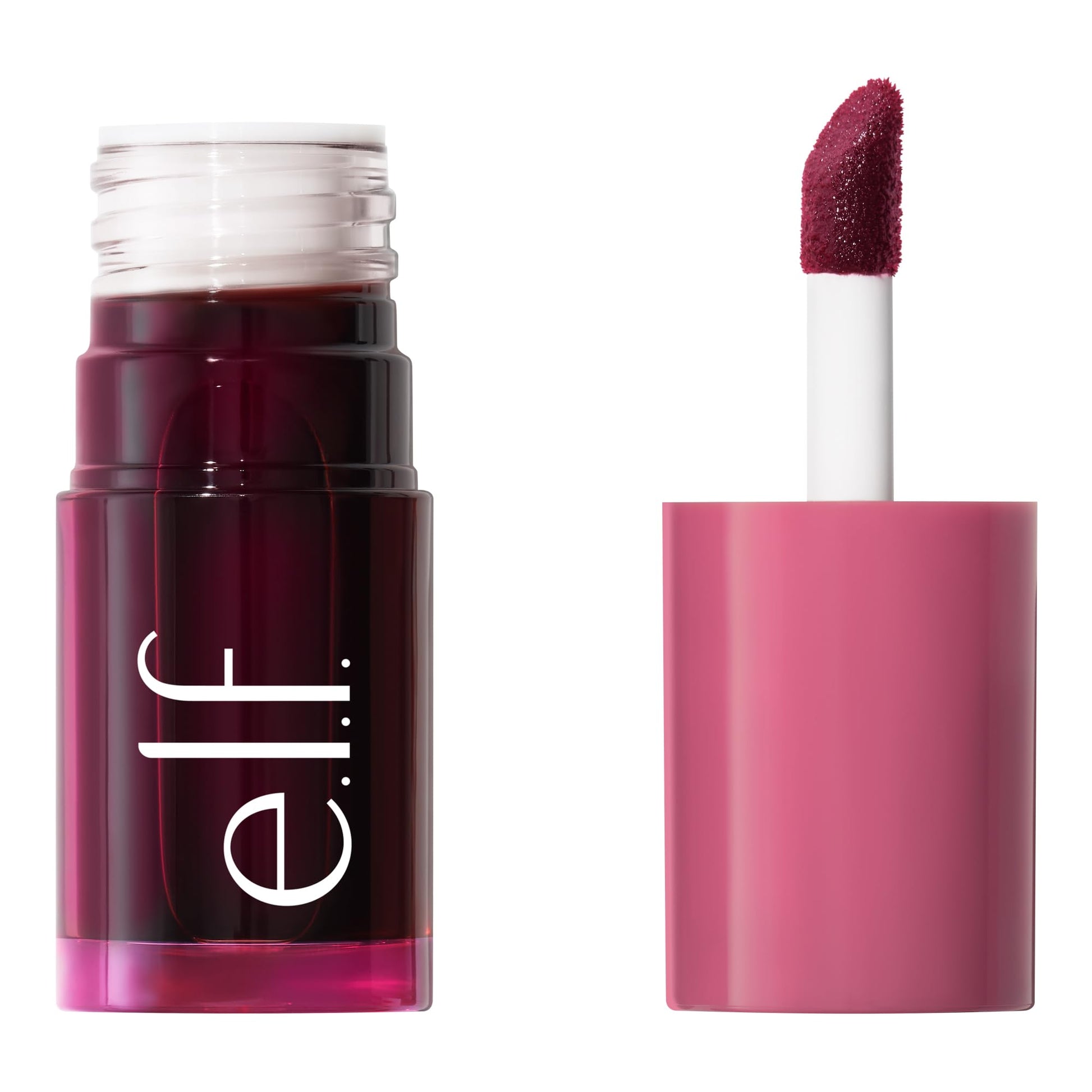 e.l.f. Sheer For It Blush Tint, Multi-Use, Long-Lasting Lip & Cheek Make-up, Creates a Natural Flush Finish, Vegan & Cruelty-Free, Plums Up