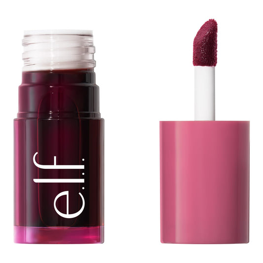e.l.f. Sheer For It Blush Tint, Multi-Use, Long-Lasting Lip & Cheek Make-up, Creates a Natural Flush Finish, Vegan & Cruelty-Free, Plums Up