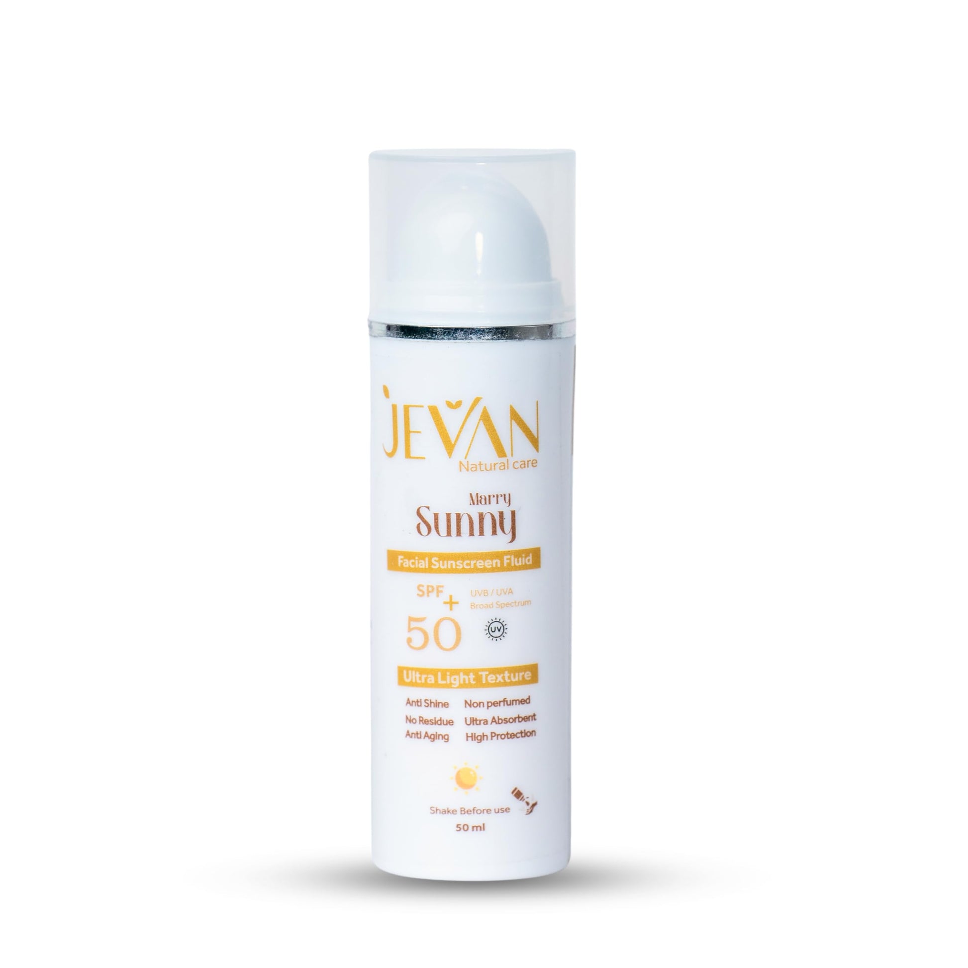 JEVAN Facial Sunscreen Fluid - Ultimate Sun Protection - 50 ML
