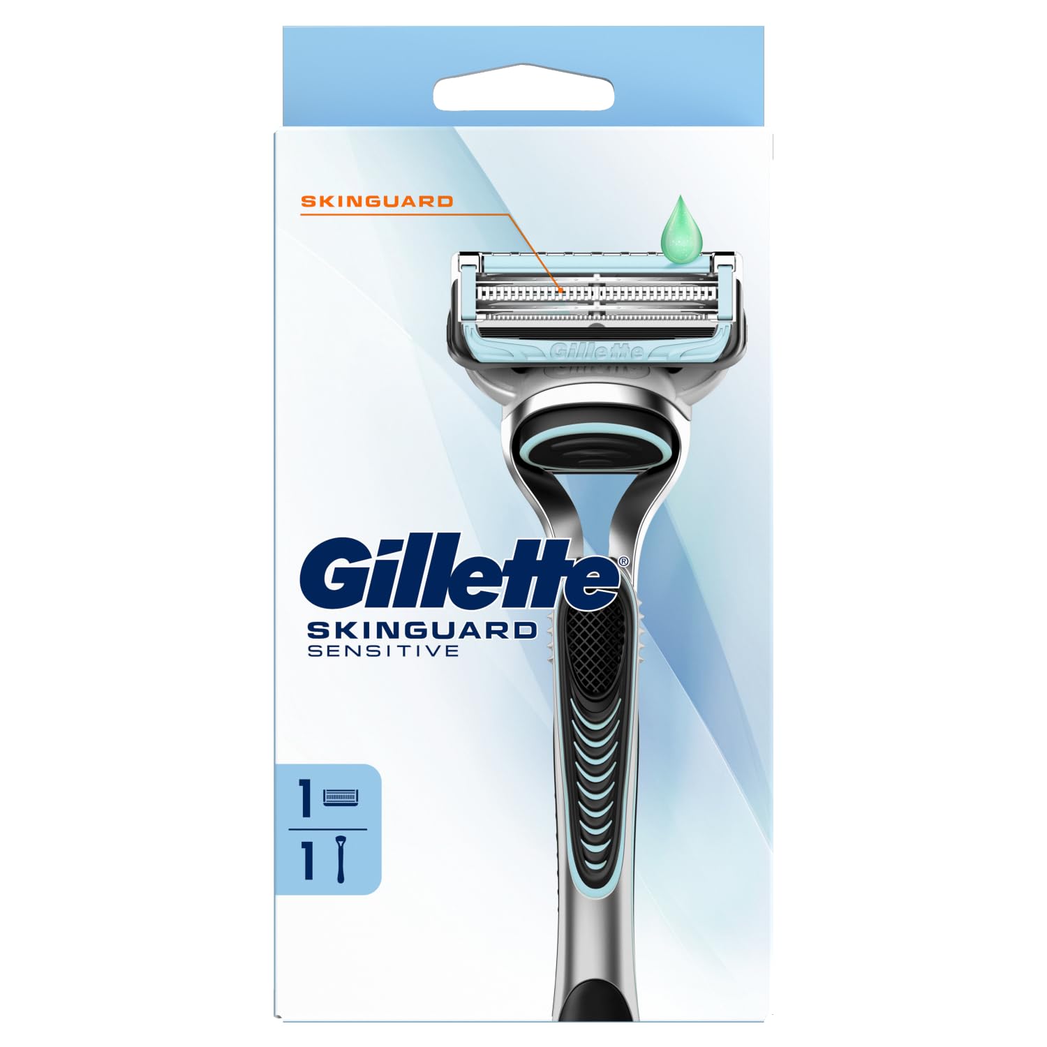 Gillette SkinGuard Sensitive Razor Handle with 1 Blade