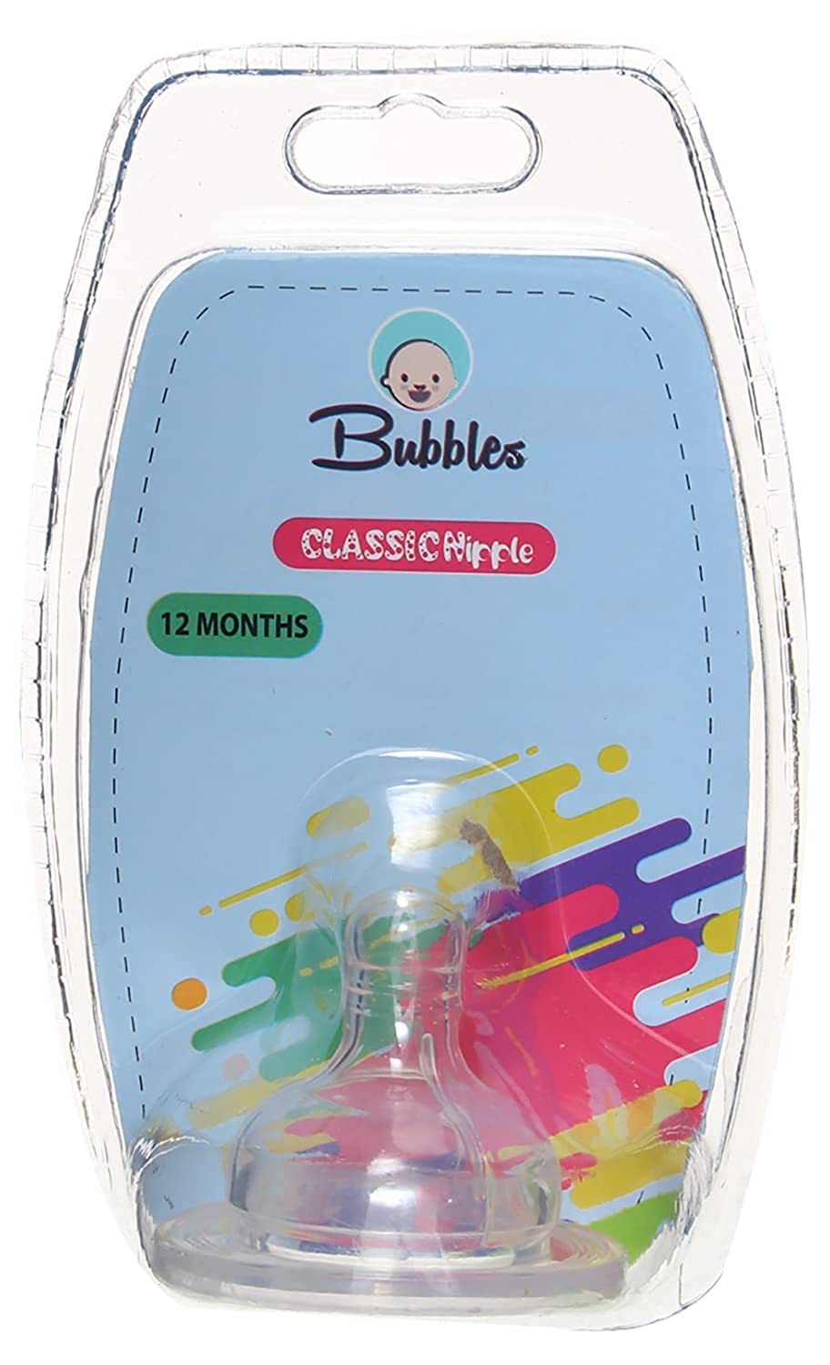 Bubbles Classic Nipple - Clear