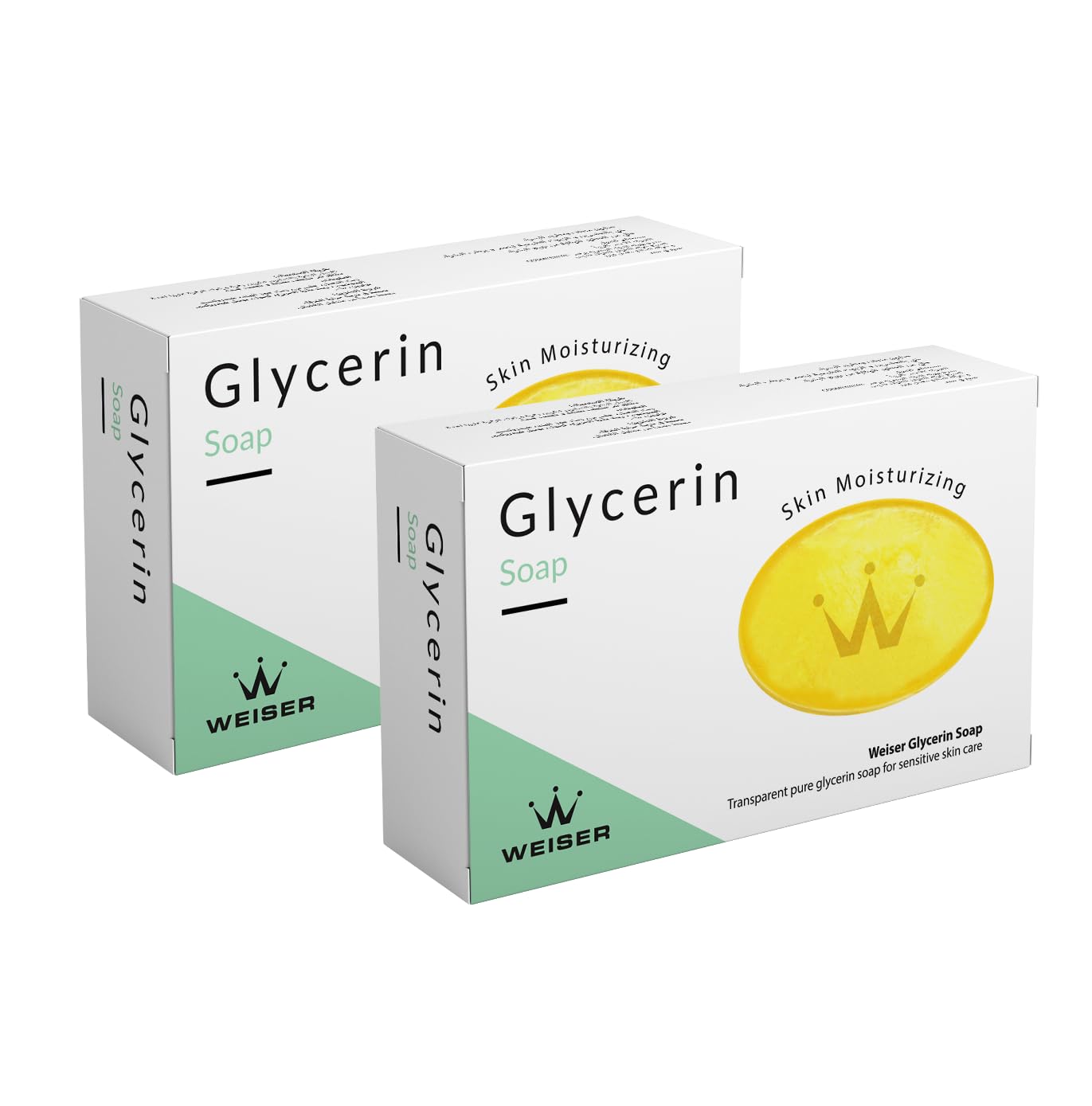 WEISER Glycerin Soap, Sensitive Skin Care Soap 72 GM Pack of 2