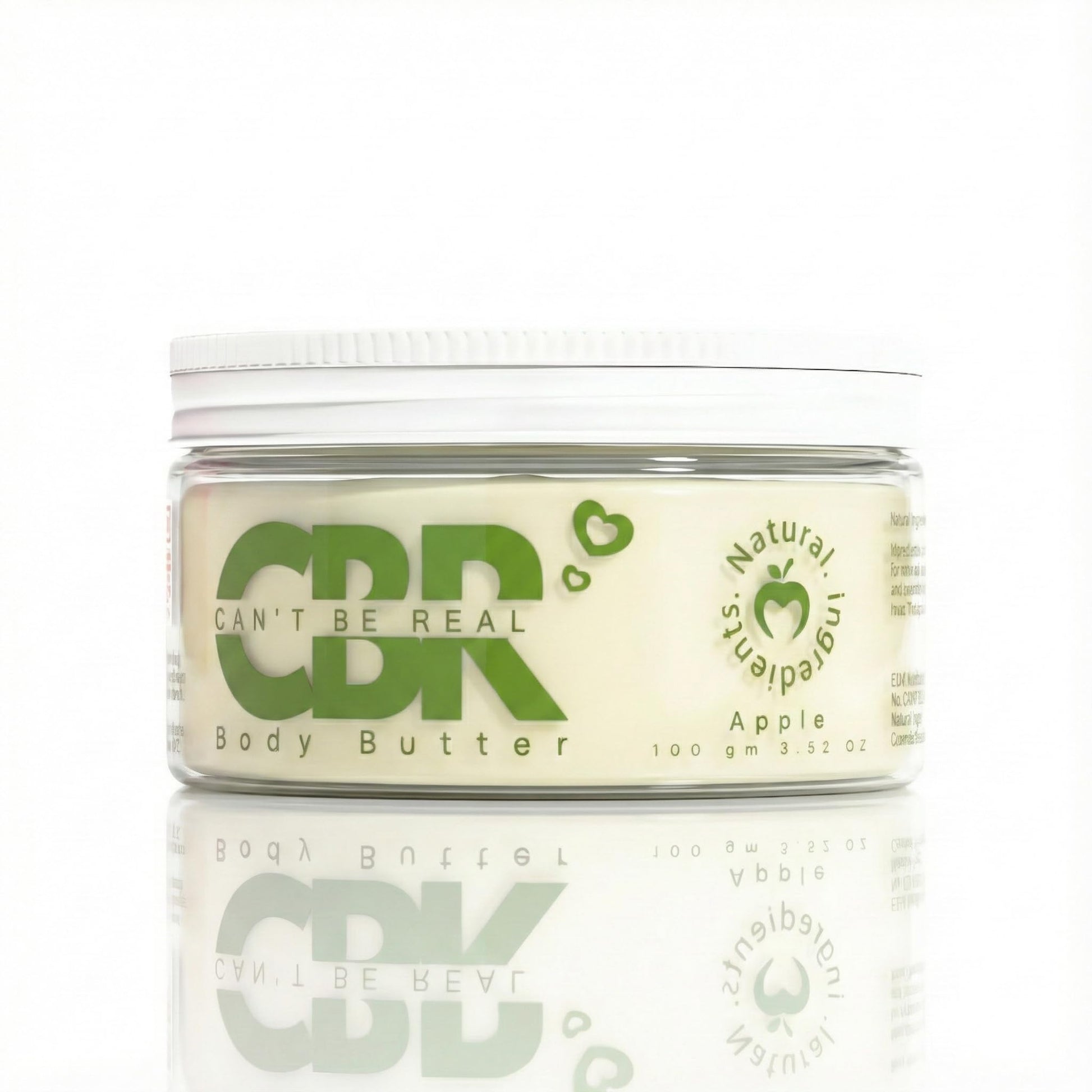 Can’t Be Real Intimate Body Butter | Edible, Moisturizing & Sensual Body Butter | Natural Skin Care & Intimacy Enhancement. (Apple)