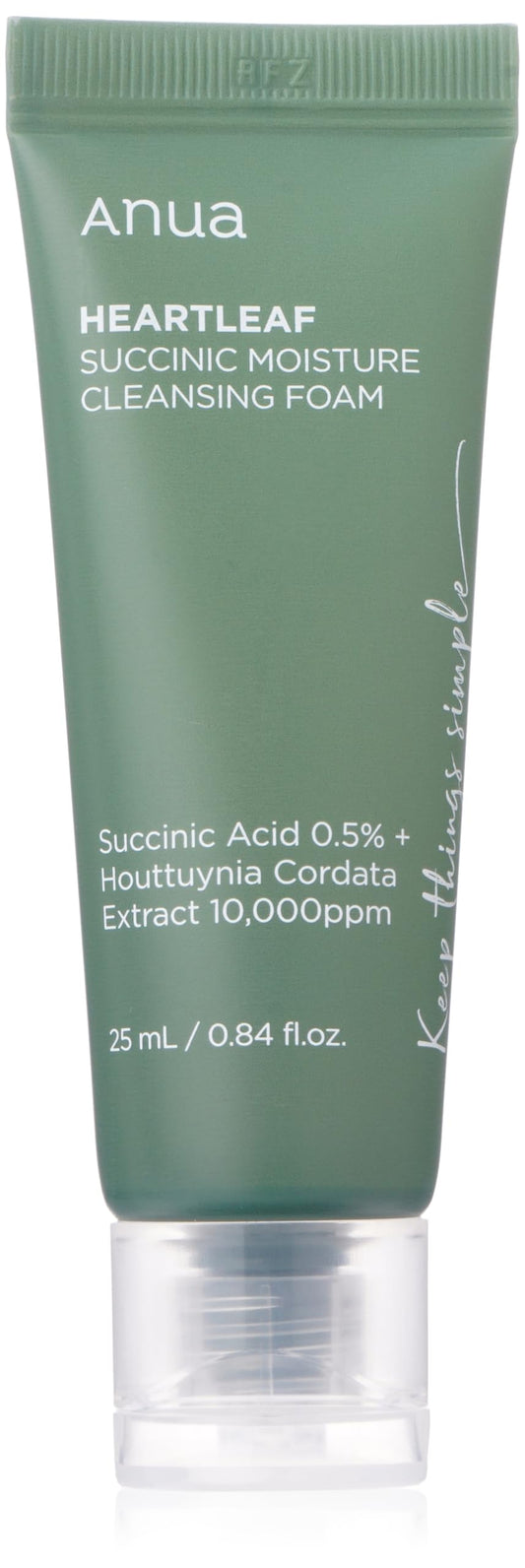 Anua Heartleaf Succinic Moisture Cleansing Foam 25ml