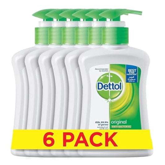 Dettol Hand Wash - Pack of 6 Pcs (6 x 200ml)