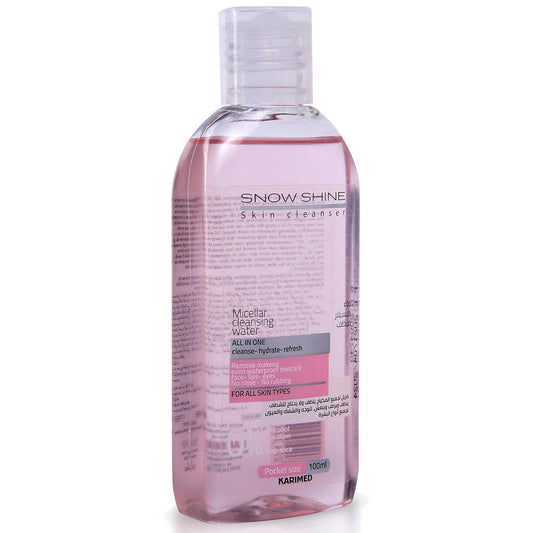 SNOW SHINE micellar water makeup remover with rose water 100ml