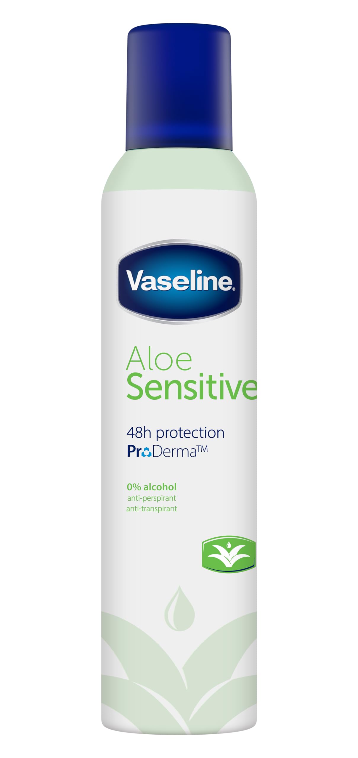 Vaseline Aloe Sensitive Antiperspirant Deodorant Aerosol, 250 ml