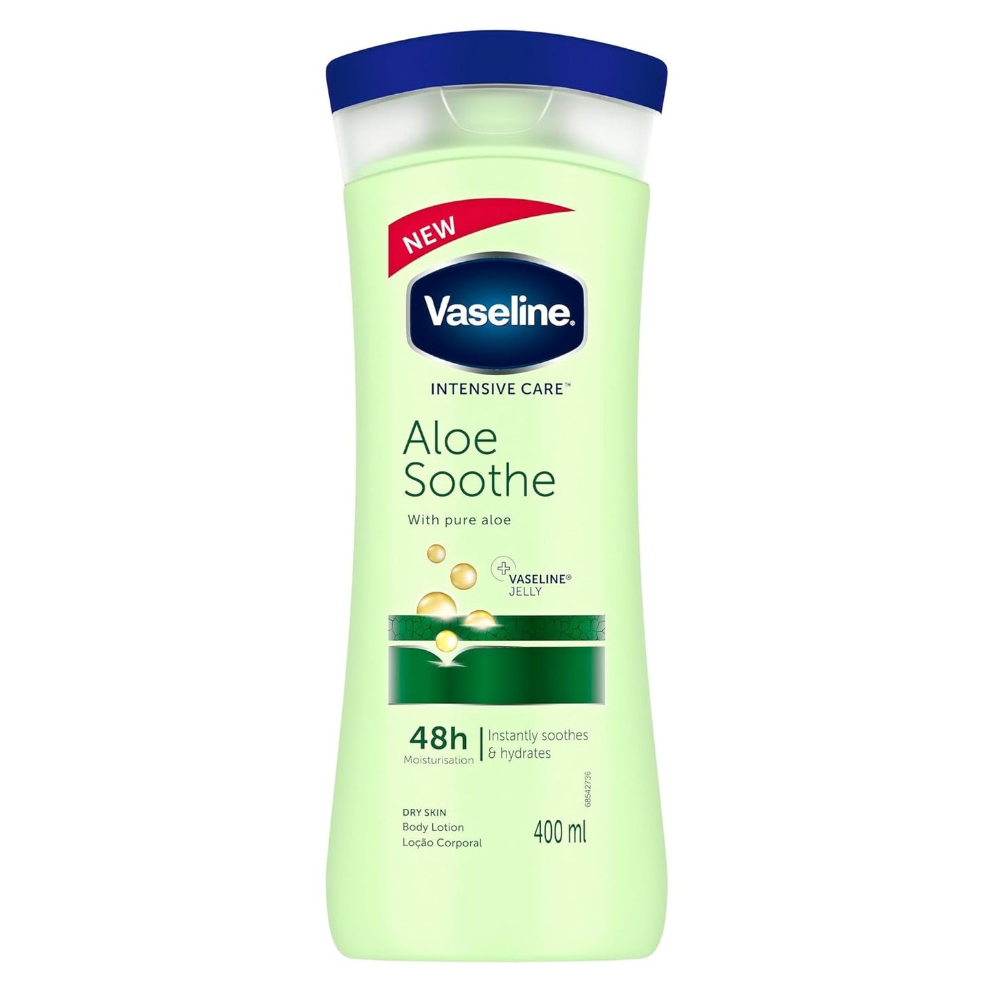 Vaseline intensive care aloe soothe 48h moisturising body lotion 400ml