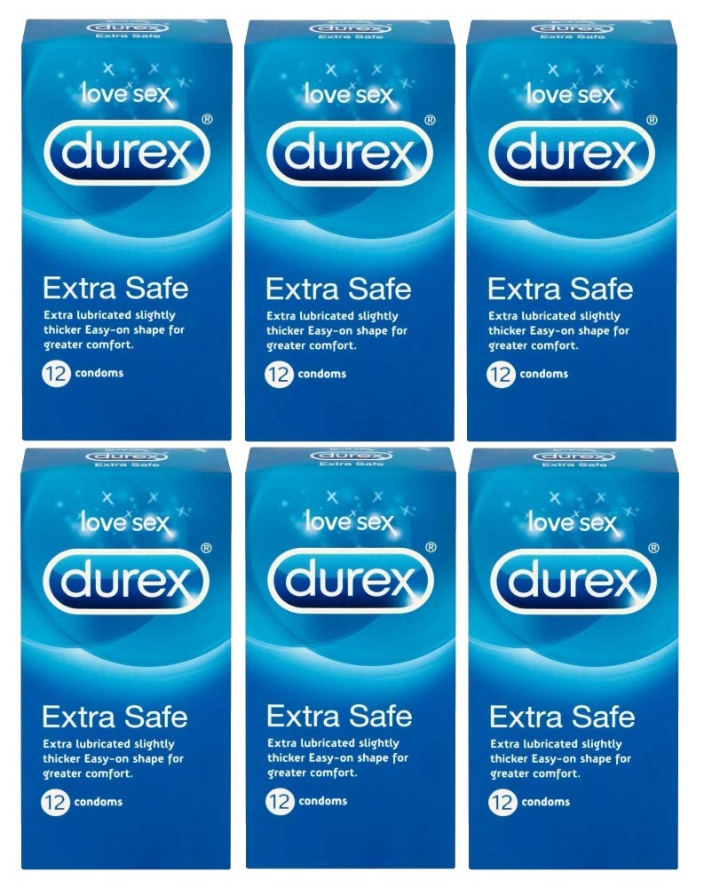 Durex Extra Safe Condoms (6 x 12 Pack)