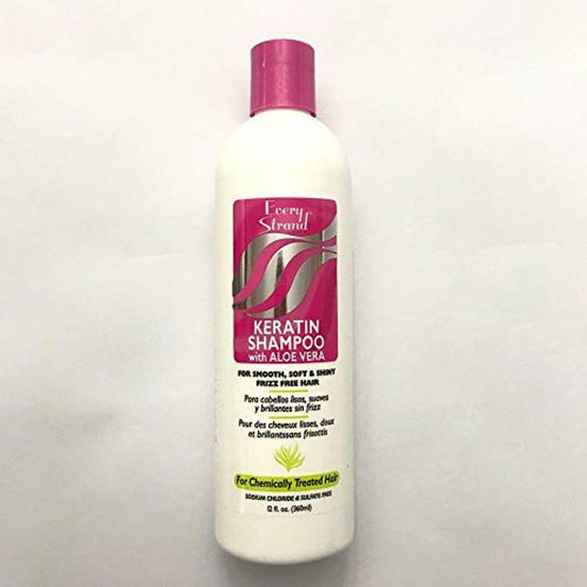 Every Strand Keratin Shampoo with Aloe Vera - 360ml - Sulphate Free