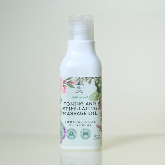 BioHayah Toning & Stimulating Massage Oil 100 ml – Relieves Muscle Tension & Boosts Circulation