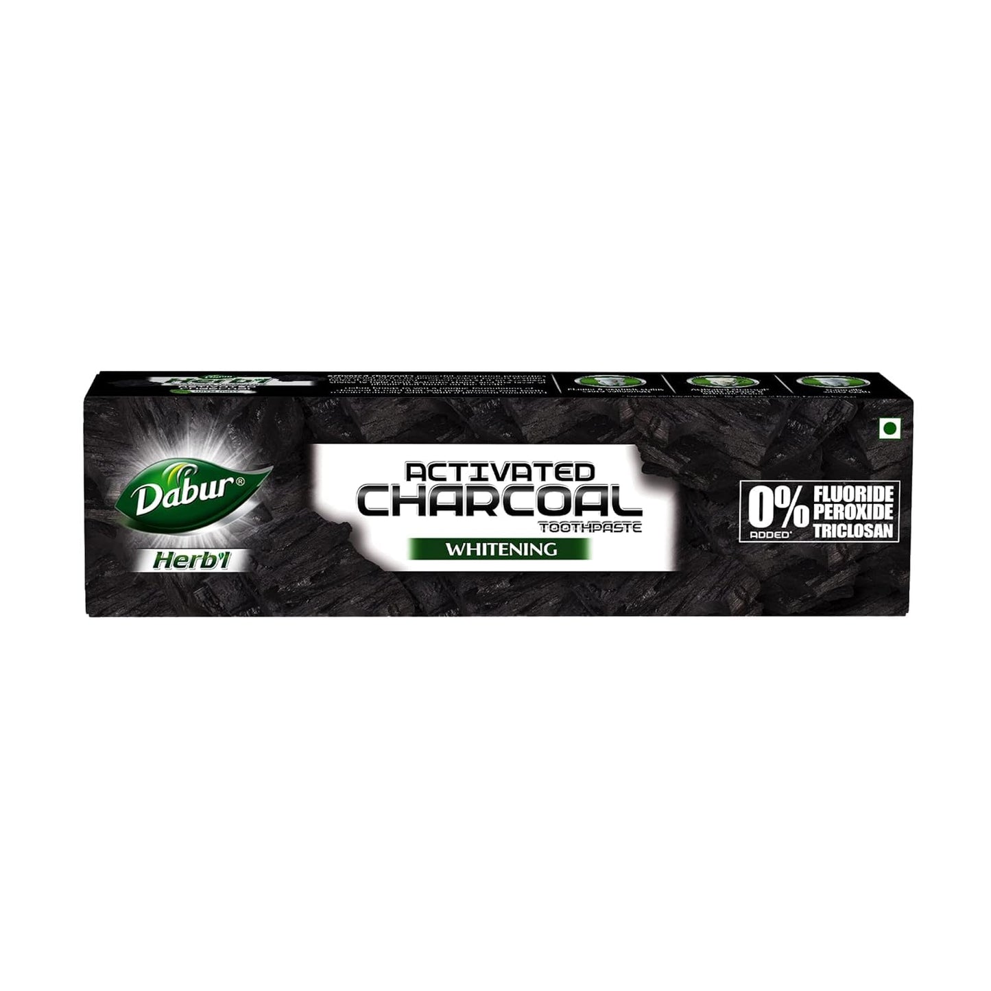 Dabur Herbal Charcoal Toothpaste (140g) | Promotes Deep Cleansing, Oral Hygeine, Whiten Teeth | Reduces Plaque | Improves Gum Health | Freshens Breath