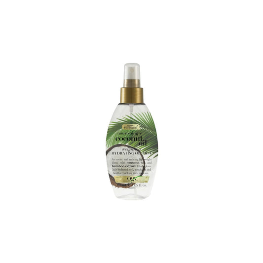 OGX Hair Oil, Nourishing+ Coconut Oil, Weightless Hydrating Oil Mist, Spray, New Formula, 118ml