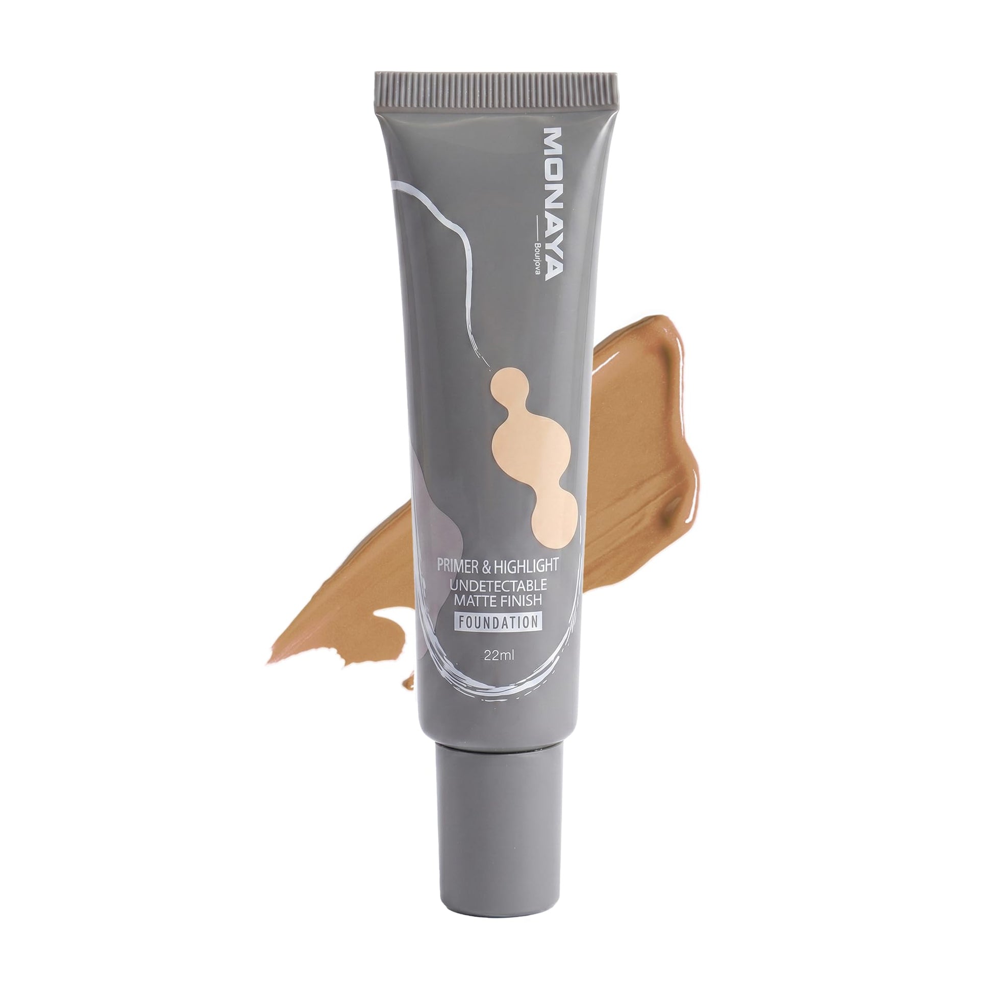 Monaya F005 Primer & Highlight Undetectable Matte Finish Foundation (F201#)