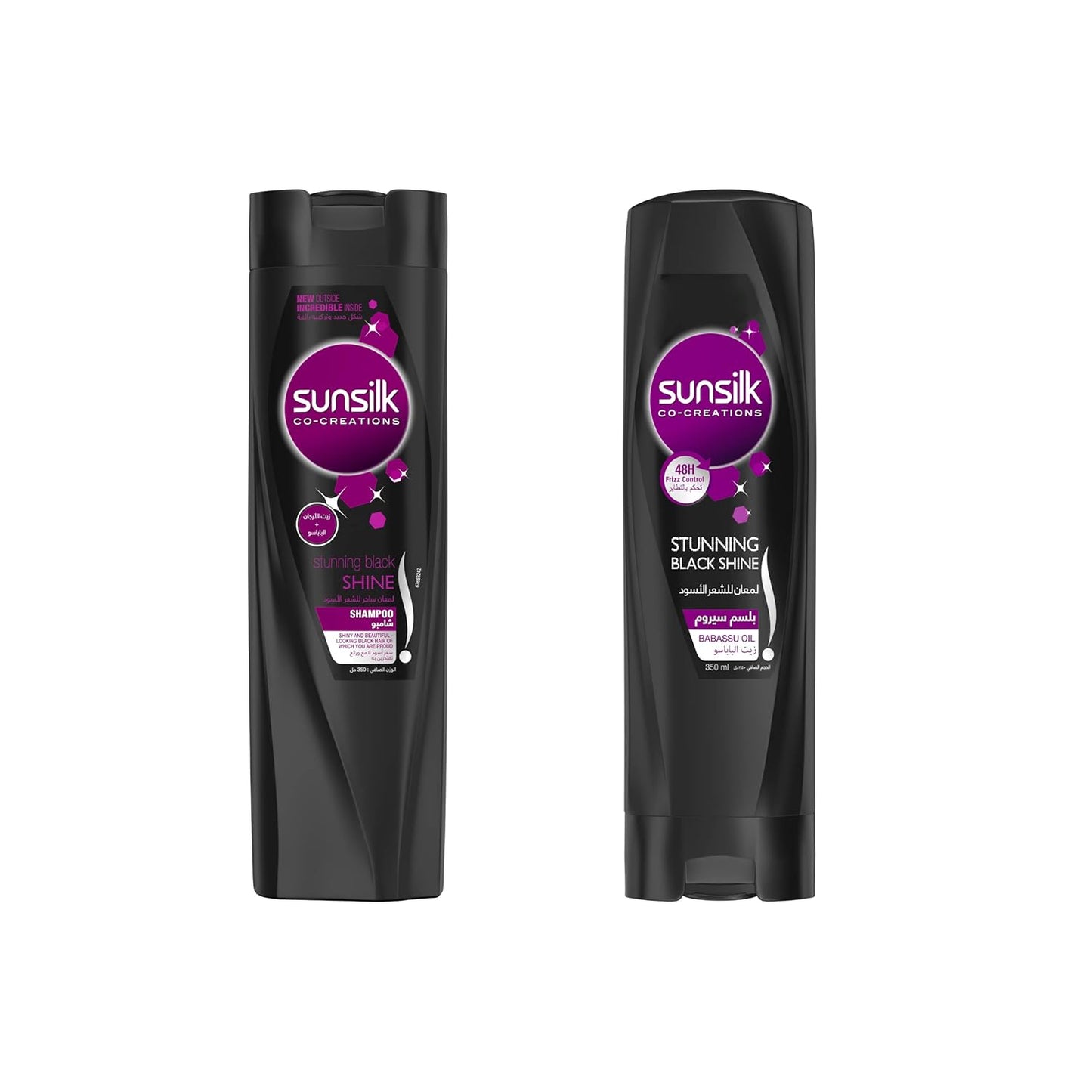 Sunsilk Shampoo Black Shine + Conditioner (350+ 350)ML