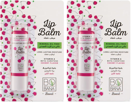 Bobana Lip Balm With Vitamin A & Cherry Flavor - 4.8GM (Pack of 2)