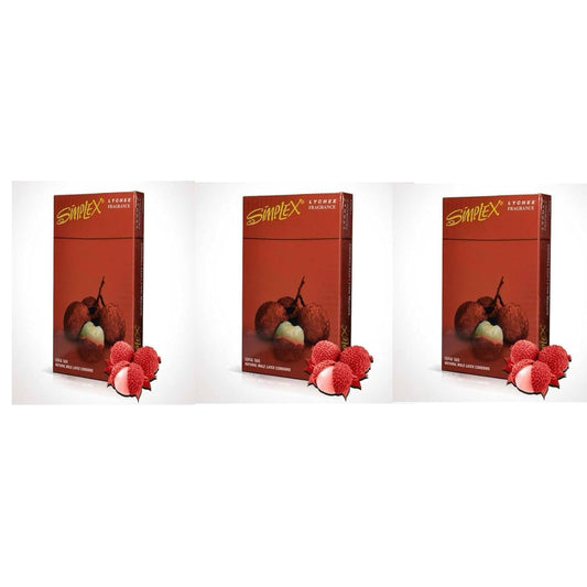 Simplex Lychee Super Thin Natural Male Latex condoms 3Packs - 3pieces/each.