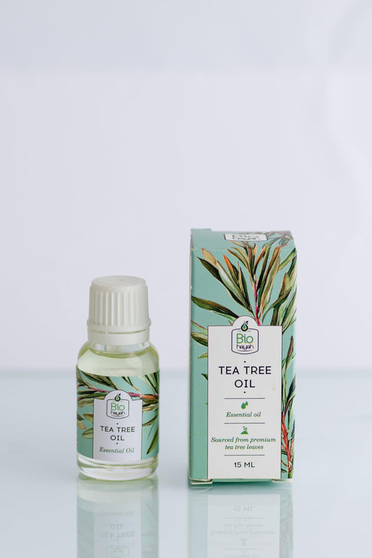 Biohayah, Tea Tree Essential Oil 15ml - 100% Natural Tea Tree Oil for Skin & Hair