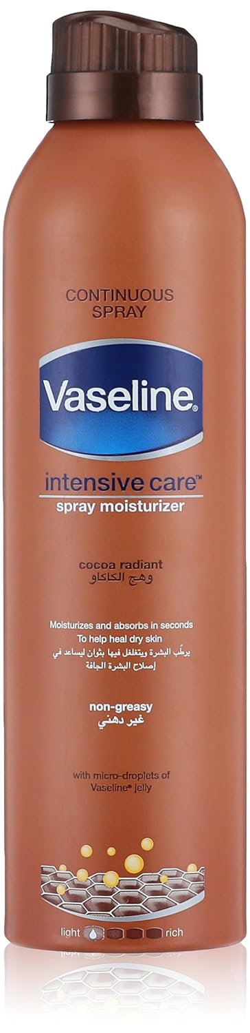 Vaseline body spray cocoa radiant, 190g