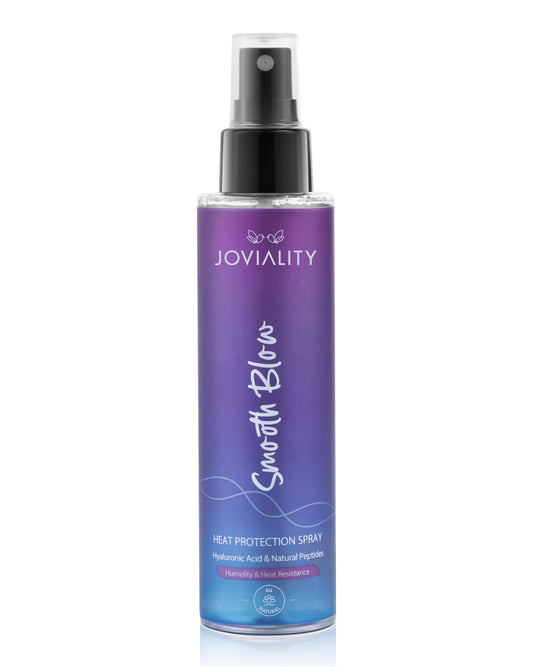 Joviality Heat Protectant Hair Mist Spray - Smooth Blow - with Hyaluronic Acid and Natural Peptides, Sun and Heat Styling Protection