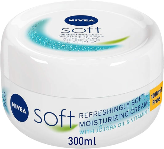 NIVEA Moisturising Cream, Soft Refreshing, Jar 300ml