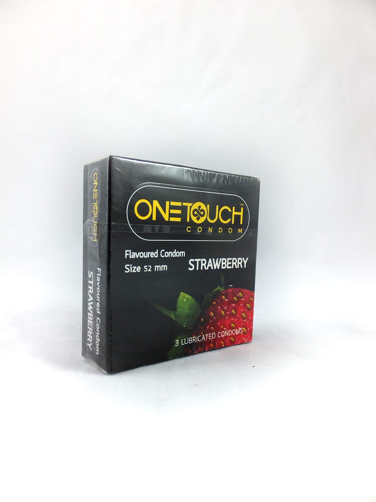 ONETOUCH condom 3 pcs - strawberry - 1 pack