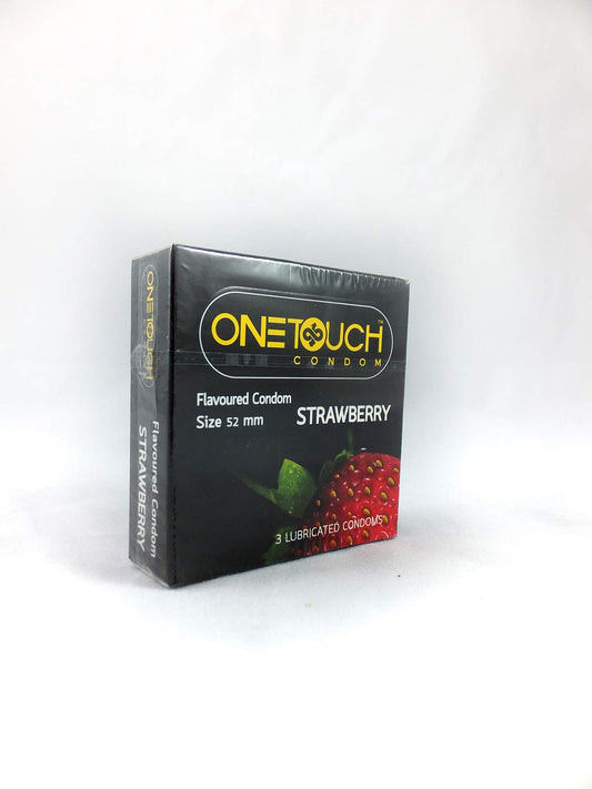 ONETOUCH condom 3 pcs - strawberry - 1 pack
