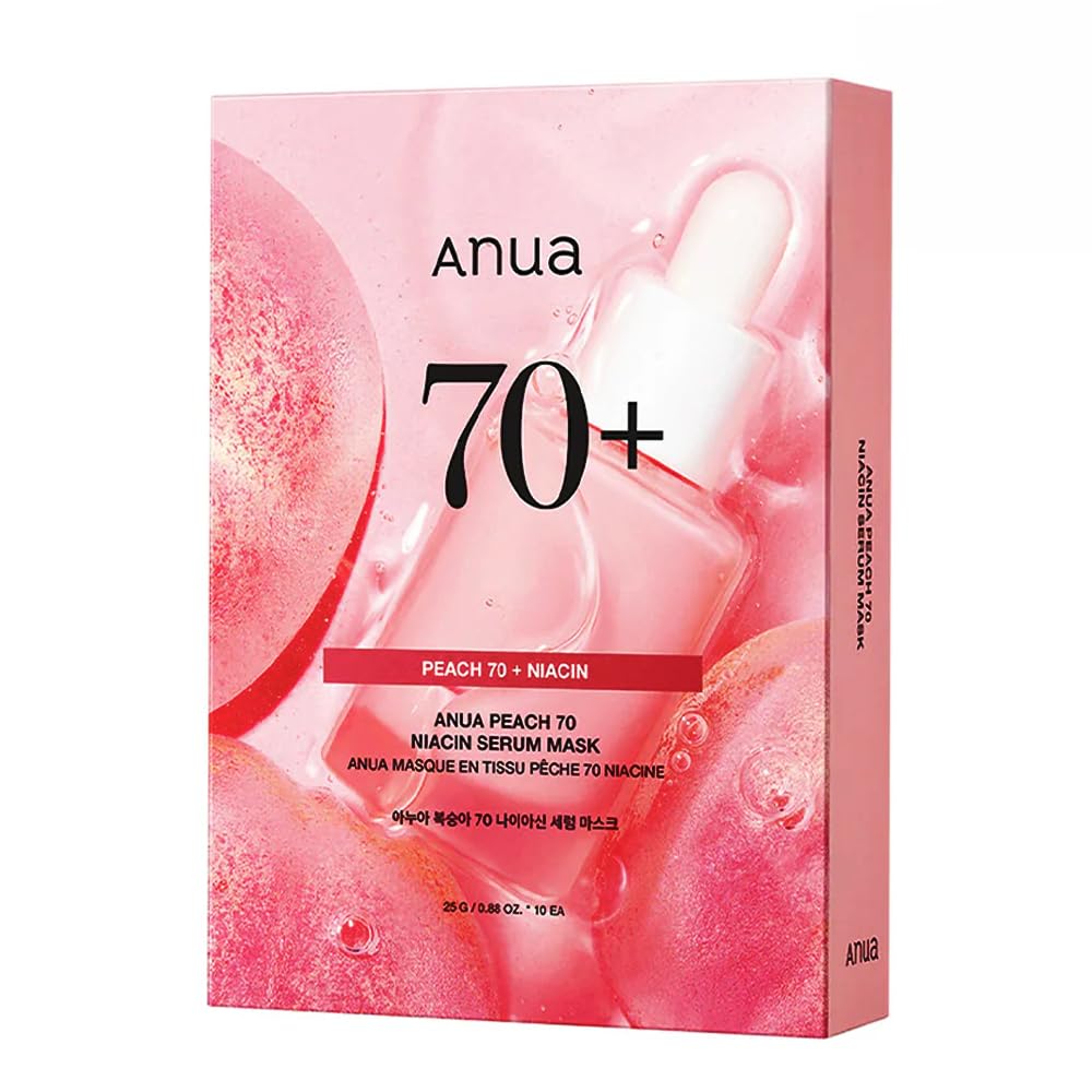 Anua Peach 70% Niacin Serum Mask 27 ml 10-Pieces